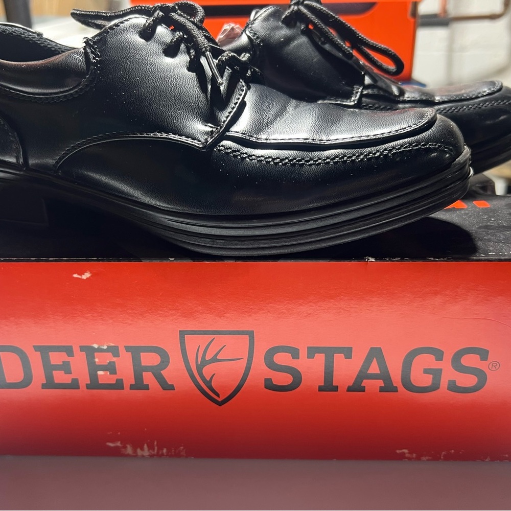 Deer Stags Black Dress Shoes